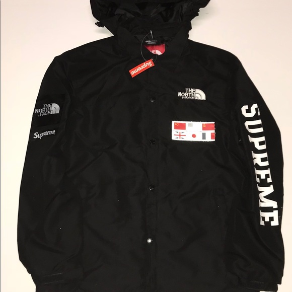 supreme tnf map jacket